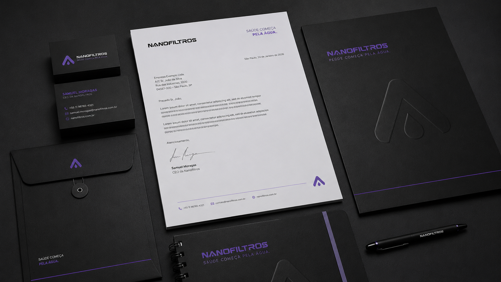 Papelaria Corporativa NANO FILTROS